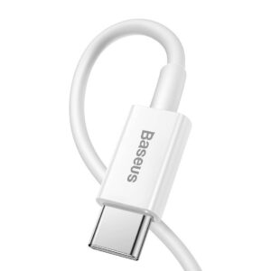 Baseus Superior Series Kabelis USB-C į Lightning, 20W, PD, 1m baltos spalvos - Image 3