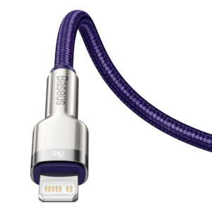 USB-C kabelis Lightning Baseus Cafule, PD, 20W, 1m žalios spalvos - Image 5