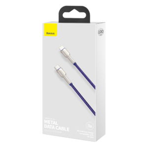 USB-C kabelis Lightning Baseus Cafule, PD, 20W, 1m žalios spalvos - Image 6