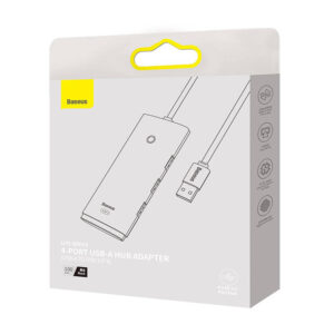 Baseus Lite Series Šakotuvas 4in1 USB to 4x USB 3.0, 1m juodos spalvos - Image 4