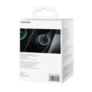 Baseus Golden Contactor Pro automobilinis įkroviklis, 2x USB-C, 40W pilkos spalvos - Image 7