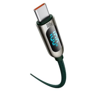 Kabelis USB-C to USB-C Baseus Cafule, 100W, 1m juodos spalvos - Image 3