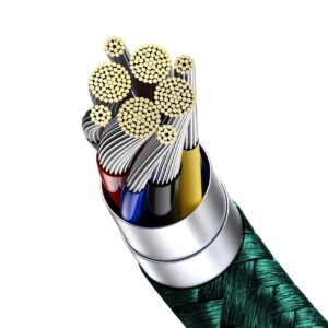 Kabelis USB-C to USB-C Baseus Cafule, 100W, 1m juodos spalvos - Image 6