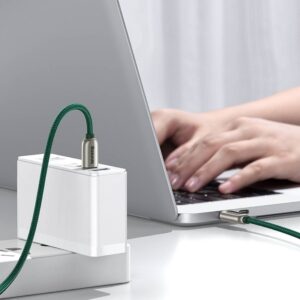 Kabelis USB-C to USB-C Baseus Cafule, 100W, 1m juodos spalvos - Image 8