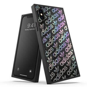 Apple iPhone X / XS Adidas OR SQUARE dėklas 34975 juodos spalvos