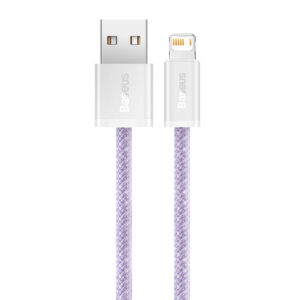 Baseus Dynamic kabelis USB į Lightning, 2.4A, 2m violetinės spalvos - Image 3