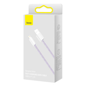Baseus Dynamic kabelis USB į Lightning, 2.4A, 2m violetinės spalvos - Image 5