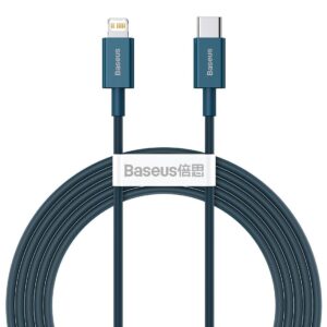 Baseus Superior Series Kabelis USB-C į Apple iPhone, 20W, PD, 2m mėlynos spalvos