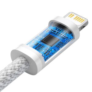 Baseus Dynamic USB-C kabelis Lightning, 23W, 1m baltos spalvos - Image 4