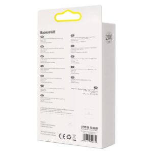 Baseus Crystal Shine kabelis USB į Lightning, 2.4A, 2m juodos spalvos - Image 5