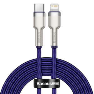 Baseus Cafule Series USB-C kabelis for Lightning, 20W, 2m violetinės spalvos