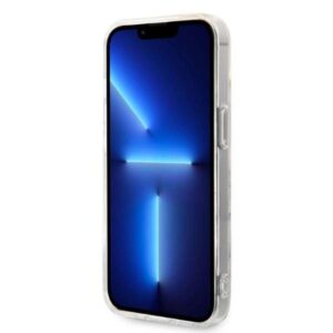 Apple iPhone 14 Plus Guess dėklas Marble MagSafe + Belaidis Įkroviklis (GUBPP14XH4EACSP) baltos spalvos - Image 5