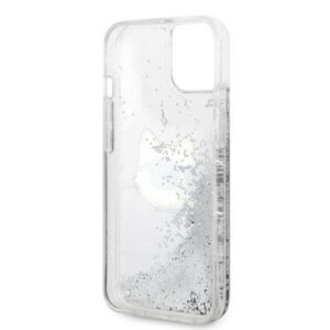 Apple iPhone 14 Plus Karl Lagerfeld dėklas Glitter Choupette Head (KLHCP14MLNCHCS) sidabrinės spalvos - Image 7