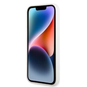 Apple iPhone 14 Plus Karl Lagerfeld dėklas Silicone Ikonik (KLHCP14MSNIKBCH) baltos spalvos - Image 5