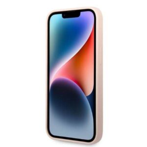 Apple iPhone 14 Plus Karl Lagerfeld dėklas Silicone Ikonik (KLHCP14MSNIKBCP) rožinės spalvos - Image 5