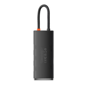 Baseus Lite Series Hub 5in1 USB-C to 3x USB 3.0 + USB-C + HDMI juodos spalvos - Image 4