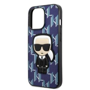Apple iPhone 13 Pro Karl Lagerfeld dėklas Monogram Ikonik Patch mėlynos spalvos - Image 6