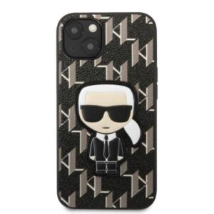 Apple iPhone 13 Mini Karl Lagerfeld dėklas Monogram Ikonik Patch juodos spalvos - Image 3