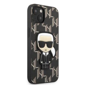 Apple iPhone 13 Mini Karl Lagerfeld dėklas Monogram Ikonik Patch juodos spalvos - Image 4