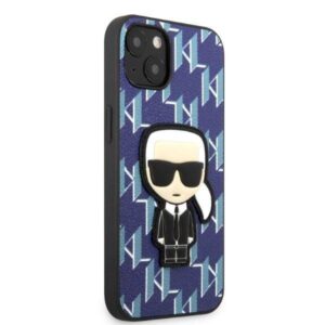 Apple iPhone 13 Mini Karl Lagerfeld dėklas Monogram Ikonik Patch mėlynos spalvos - Image 4