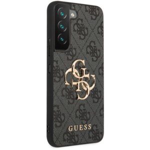 Samsung Galaxy S23 Guess dėklas 4G Big Metal Logo (GUHCS23S4GMGGR) pilkos spalvos - Image 4