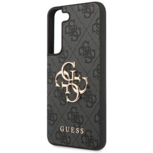 Samsung Galaxy S23 Guess dėklas 4G Big Metal Logo (GUHCS23S4GMGGR) pilkos spalvos - Image 6