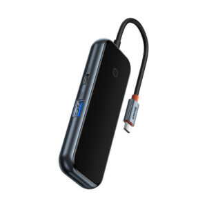 Baseus Šakotuvas Adapteris 4in1 USB-C na 4xUSB 3.0 pilkos spalvos - Image 3