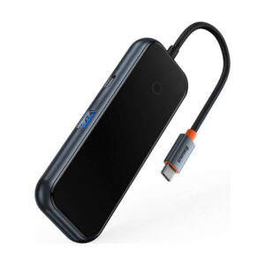 Baseus Šakotuvas Adapteris 4in1 USB-C na 4xUSB 3.0 pilkos spalvos - Image 5