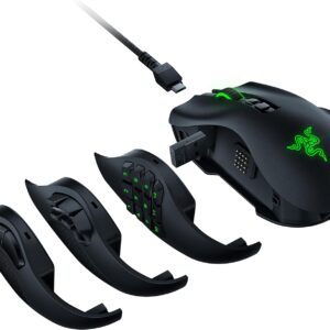 Razer Naga Pro Black Belaidė Žaidimų Pelė (Juoda)