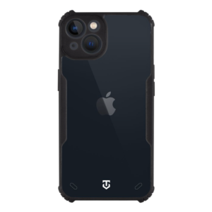 Tactical Quantum Stealth dėklas skirtas Apple iPhone 13 skaidrus ir juodos spalvos