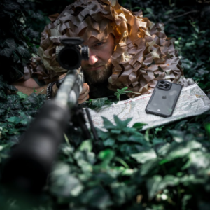 Tactical Quantum Stealth dėklas skirtas Apple iPhone 13 skaidrus ir juodos spalvos - Image 4