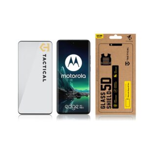 Tactical apsauginis stiklas Shield 5D skirtas Motorola Edge 40 Neo su juodos spalvos krašteliu - Image 2