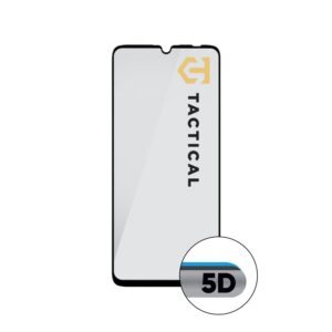 Tactical apsauginis stiklas Shield 5D skirtas Samsung Galaxy A05/A05s su juodos spalvos krašteliu