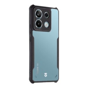 Tactical Quantum Stealth dėklas skirtas Xiaomi Redmi Note 13 Pro 5G skaidrus ir juodos spalvos - Image 1