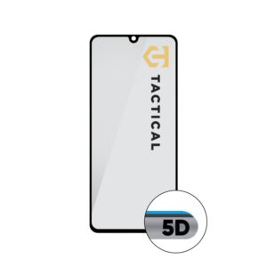 Tactical apsauginis stiklas Shield 5D skirtas Samsung Galaxy A32 4G su juodos spalvos krašteliu - Image 1