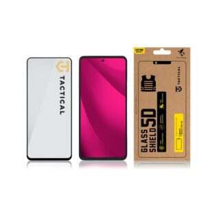 Tactical apsauginis stiklas Shield 5D skirtas T-Mobile T Phone 2 Pro 5G su juodos spalvos krašteliu - Image 2