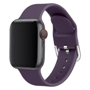 Silikoninė APS apyrankė laikrodžiui Apple Watch Ultra / 9 / 8 / 7 / 6 / 5 / 4 / 3 / 2 / SE (49 / 45 / 44 / 42mm) Strap Watch Bracelet violetinės spalvos - Image 4