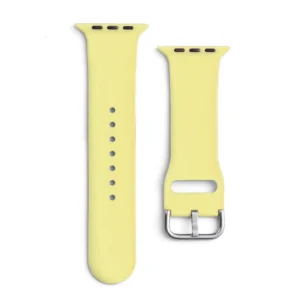 Silikoninė APS apyrankė laikrodžiui Apple Watch Ultra / 9 / 8 / 7 / 6 / 5 / 4 / 3 / 2 / SE (49 / 45 / 44 / 42mm) Strap Watch Bracelet geltonos spalvos