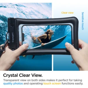Spigen Aqua Shield A610 vandeniui atsparus dėklas floating - juodos spalvos 2 vnt. - Image 7