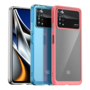 Outer Space Xiaomi Poco X4 Pro 5G with a flexible frame dėklas telefonui mėlynos spalvos - Image 4