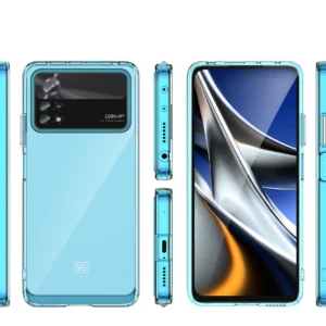 Outer Space Xiaomi Poco X4 Pro 5G with a flexible frame dėklas telefonui mėlynos spalvos - Image 7