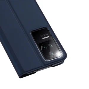Dux Ducis Skin Pro atverčiamas Xiaomi Poco F4 5G dėklas telefonui mėlynos spalvos - Image 3