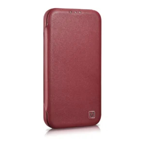 iCarer CE Premium Leather Apple iPhone 14 Plus Magnetic atverčiamas Leather MagSafe dėklas telefonui raudonos spalvos (WMI14220715-RD) - Image 5