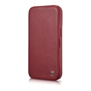 iCarer CE Premium Leather Apple iPhone 14 Plus Magnetic atverčiamas Leather MagSafe dėklas telefonui raudonos spalvos (WMI14220715-RD) - Image 6