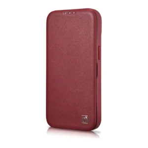 iCarer CE Premium Leather Apple iPhone 14 Plus Magnetic atverčiamas Leather MagSafe dėklas telefonui raudonos spalvos (WMI14220715-RD) - Image 7