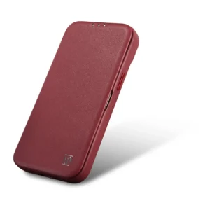 iCarer CE Premium Leather Apple iPhone 14 Plus Magnetic atverčiamas Leather MagSafe dėklas telefonui raudonos spalvos (WMI14220715-RD) - Image 8