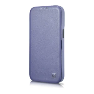 iCarer CE Premium Leather Apple iPhone 14 Plus Magnetic atverčiamas Leather MagSafe Light dėklas telefonui violetinės spalvos (WMI14220715-LP) - Image 6