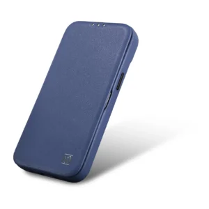 iCarer CE Premium Leather Apple iPhone 14 Plus Magnetic atverčiamas Leather MagSafe dėklas telefonui mėlynos spalvos (WMI14220715-BU) - Image 8