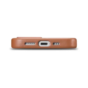 iCarer Leather Apple iPhone 14 Plus dėklas telefonui rudos spalvos (MagSafe Compatible) - Image 4