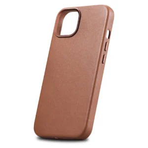 iCarer Leather Apple iPhone 14 Plus dėklas telefonui rudos spalvos (MagSafe Compatible) - Image 7